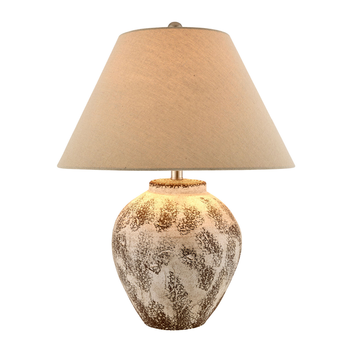   Modern European furniture - Rustic Brown Ceramic Table Lamp - www.oroa.com | Oroa.com