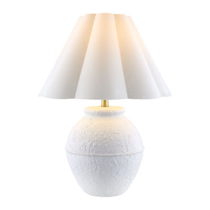   Modern European furniture - Scallop Folded Linen Table Lamp - www.oroa.com | Oroa.com