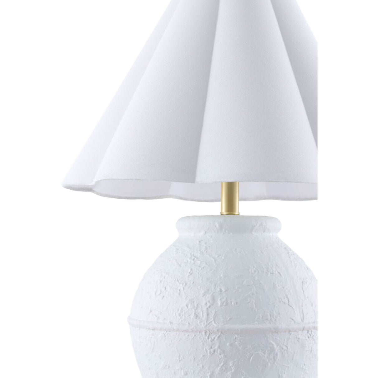   Modern European furniture - Scallop Folded Linen Table Lamp - www.oroa.com | Oroa.com