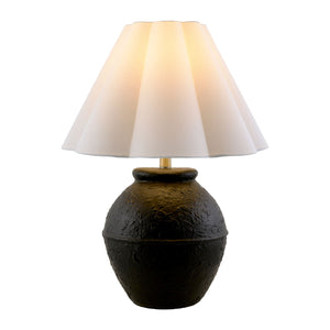   Modern European furniture - Scallop Folded Linen Table Lamp - www.oroa.com | Oroa.com