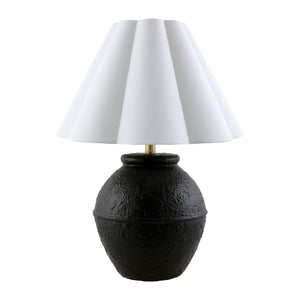   Modern European furniture - Scallop Folded Linen Table Lamp - www.oroa.com | Oroa.com