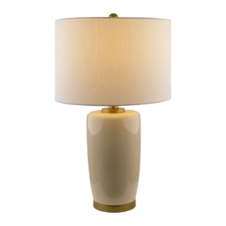   Modern European furniture - Glazed Ceramic Linen Table Lamp - www.oroa.com | Oroa.com