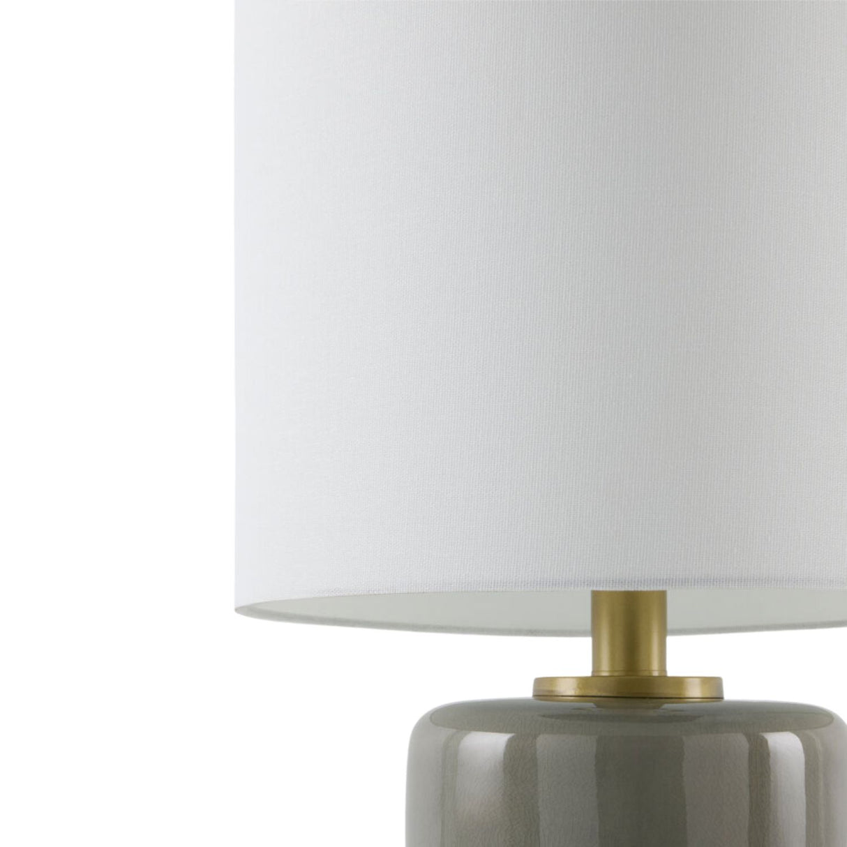   Modern European furniture - Glazed Ceramic Linen Table Lamp - www.oroa.com | Oroa.com