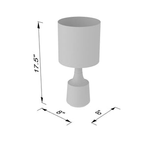   Modern European furniture - Drum Linen Shade Table Lamp - www.oroa.com | Oroa.com
