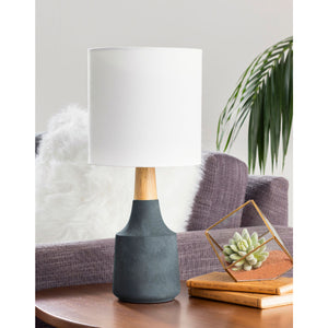   Modern European furniture - Drum Linen Shade Table Lamp - www.oroa.com | Oroa.com