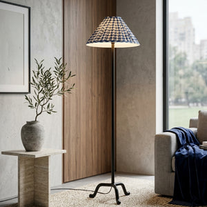   Modern European furniture - Pleated Linen Accent Floor Lamp - www.oroa.com | Oroa.com