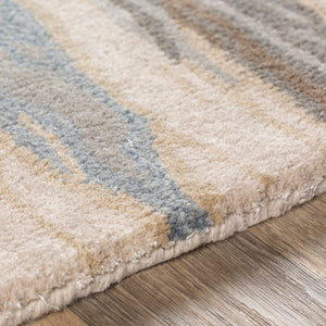   Modern furniture - Multicolored Viscose Wool Round Carpet - www.oroa.com | Oroa.com