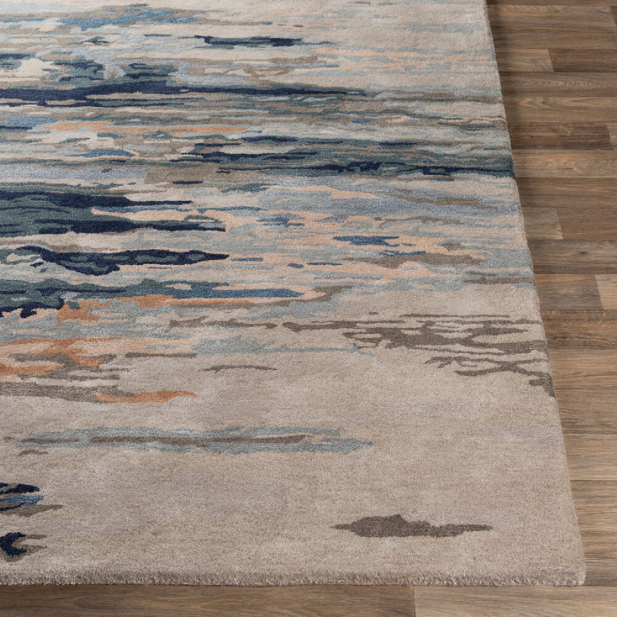   Modern European furniture - Multicolored Viscose Wool Blend Carpet - www.oroa.com | Oroa.com