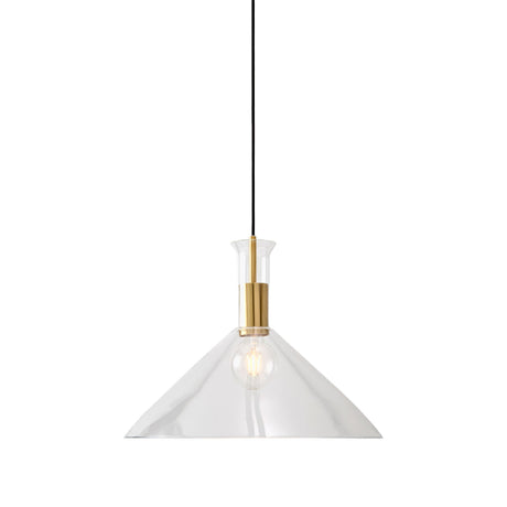   Modern European furniture - Conical Clear Glass Pendant Lamp - www.oroa.com | Oroa.com