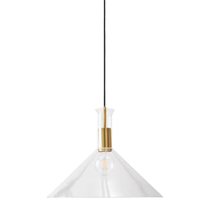   Modern European furniture - Conical Clear Glass Pendant Lamp - www.oroa.com | Oroa.com