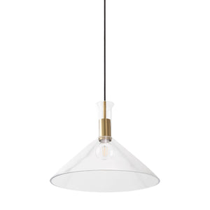   Modern European furniture - Conical Clear Glass Pendant Lamp - www.oroa.com | Oroa.com