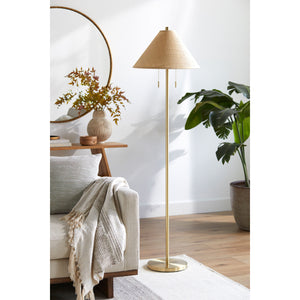   Modern European furniture - Rattan Empire Shade Floor Lamp - www.oroa.com | Oroa.com