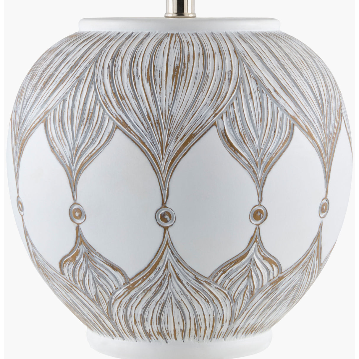   Modern European furniture - White Painted Accent Table Lamp - www.oroa.com | Oroa.com