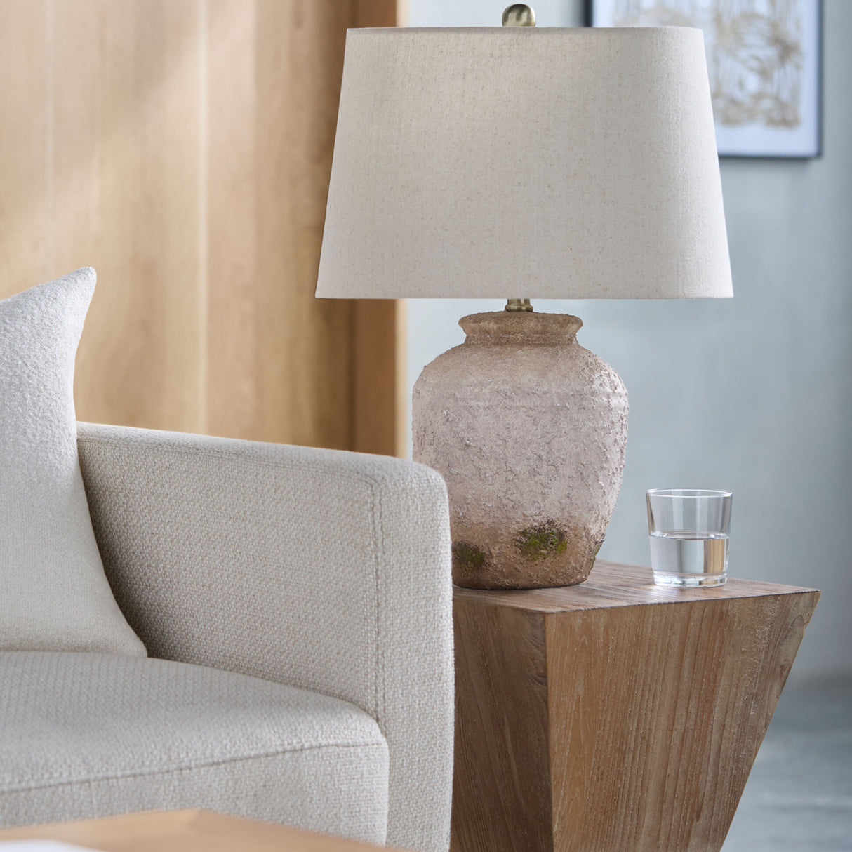   Modern European furniture - Painted Terracotta Accent Table Lamp - www.oroa.com | Oroa.com