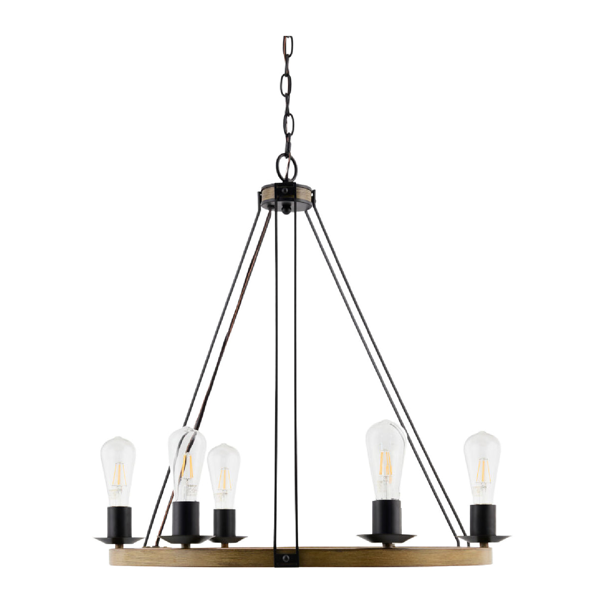   Modern European furniture - Copper Ring 5-Light Chandelier - www.oroa.com | Oroa.com