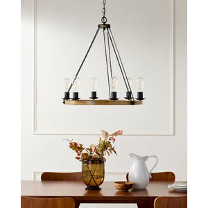   Modern European furniture - Copper Ring 5-Light Chandelier - www.oroa.com | Oroa.com