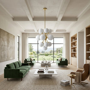   Modern European furniture - Glass Globes 16-Light Chandelier - www.oroa.com | Oroa.com