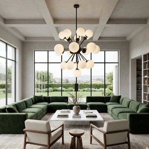   Modern European furniture - Glass Globes 22-Light Chandelier - www.oroa.com | Oroa.com