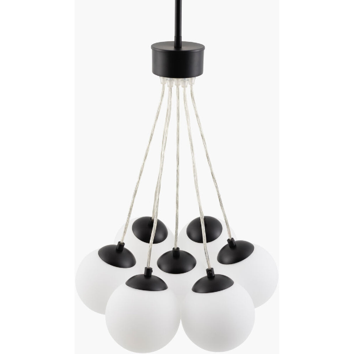   Modern European furniture - Glass Globes 7-Light Chandelier - www.oroa.com | Oroa.com