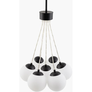   Modern European furniture - Glass Globes 7-Light Chandelier - www.oroa.com | Oroa.com