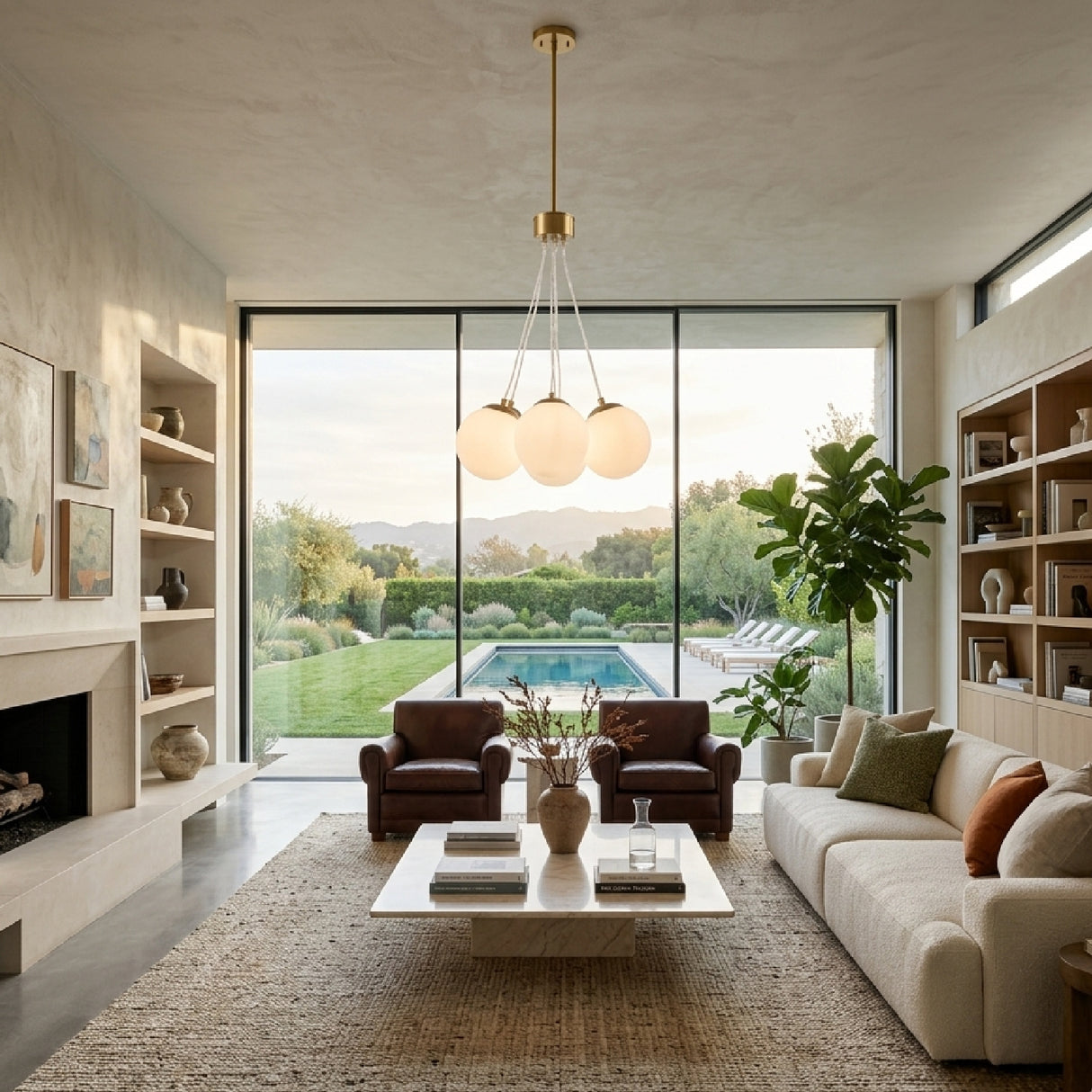   Modern European furniture - Glass Globes 7-Light Chandelier - www.oroa.com | Oroa.com