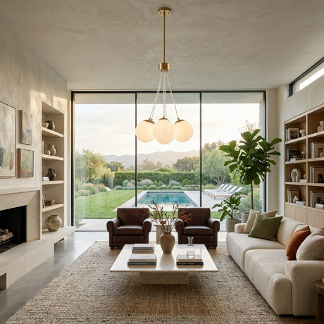   Modern European furniture - Glass Globes 7-Light Chandelier - www.oroa.com | Oroa.com