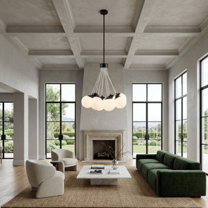   Modern European furniture - Glass Globes 11-Light Chandelier - www.oroa.com | Oroa.com