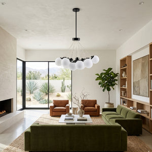   Modern European furniture - Glass Globes 19-Light Chandelier - www.oroa.com | Oroa.com