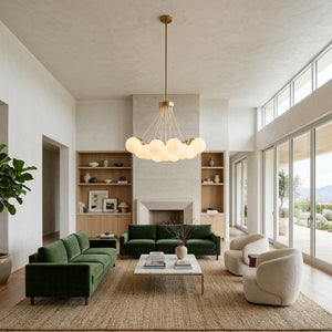   Modern European furniture - Glass Globes 19-Light Chandelier - www.oroa.com | Oroa.com
