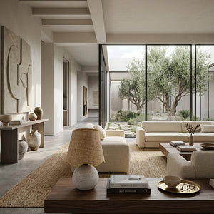   Modern European furniture - Organic Round Base Table Lamp - www.oroa.com | Oroa.com
