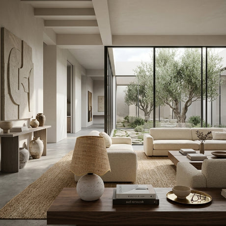   Modern European furniture - Organic Round Base Table Lamp - www.oroa.com | Oroa.com