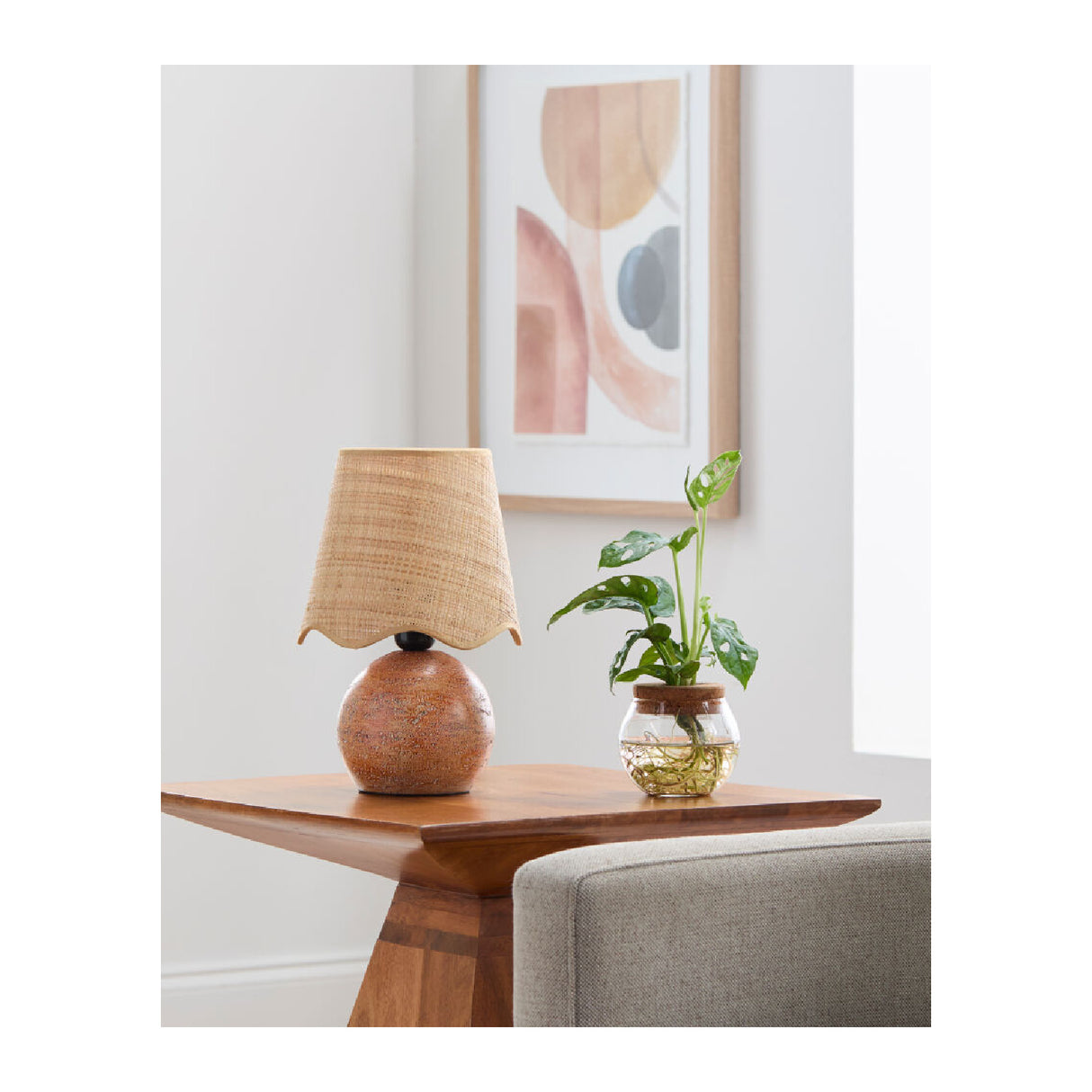   Modern European furniture - Organic Round Base Table Lamp - www.oroa.com | Oroa.com
