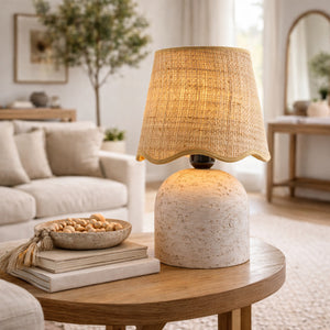  Modern European furniture - Organic Textured Base Table Lamp - www.oroa.com | Oroa.com