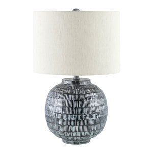   Modern European furniture - Antiqued Black Accent Table Lamp - www.oroa.com | Oroa.com