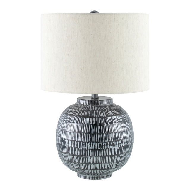 Modern European furniture - Antiqued Black Accent Table Lamp - www.oroa.com
