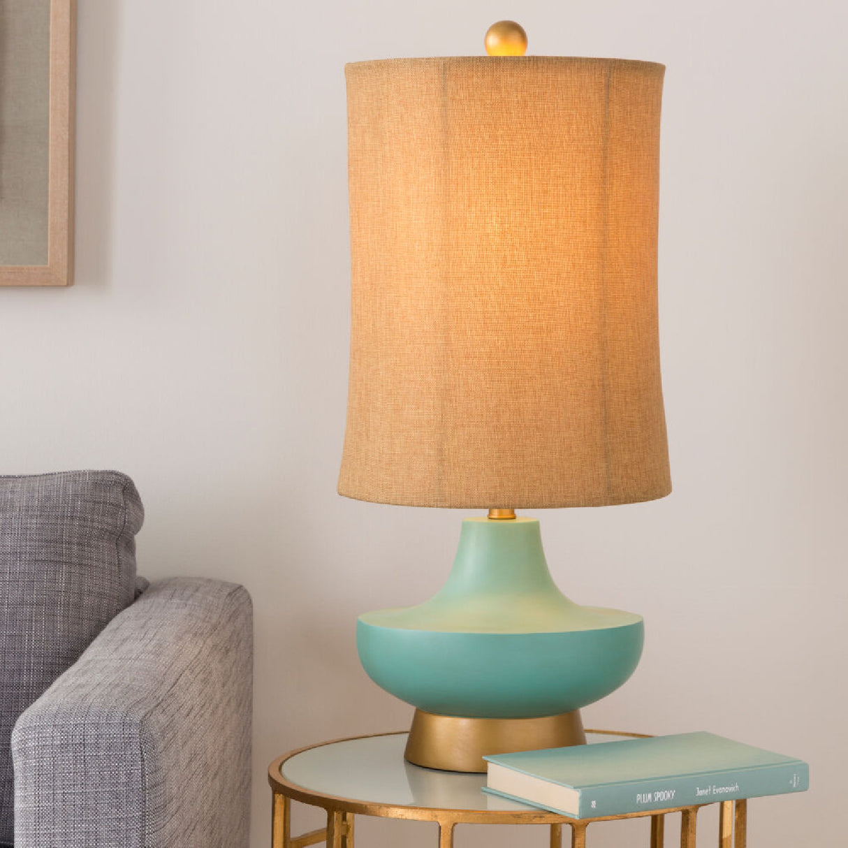   Modern European furniture - Turquoise Base Accent Table Lamp - www.oroa.com | Oroa.com