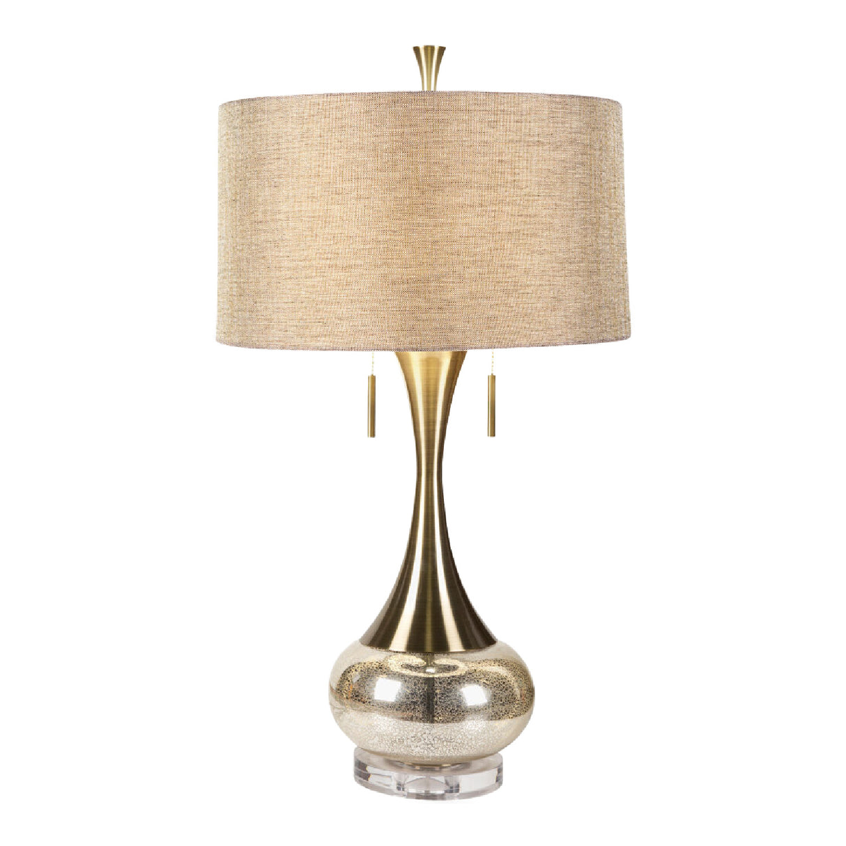   Modern European furniture - Crackle Gold Accent Table Lamp - www.oroa.com | Oroa.com