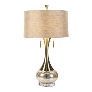   Modern European furniture - Crackle Gold Accent Table Lamp - www.oroa.com | Oroa.com