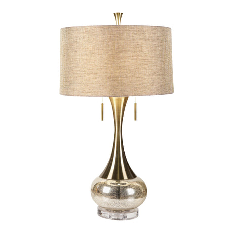   Modern European furniture - Crackle Gold Accent Table Lamp - www.oroa.com | Oroa.com