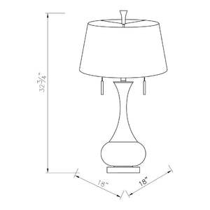  Modern European furniture - Crackle Gold Accent Table Lamp - www.oroa.com | Oroa.com