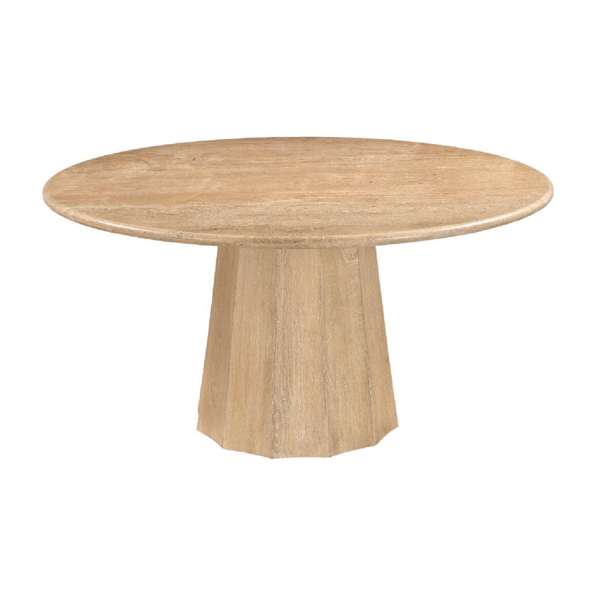   Modern furniture - Round Travertine Dining Table - www.oroa.com | Oroa.com