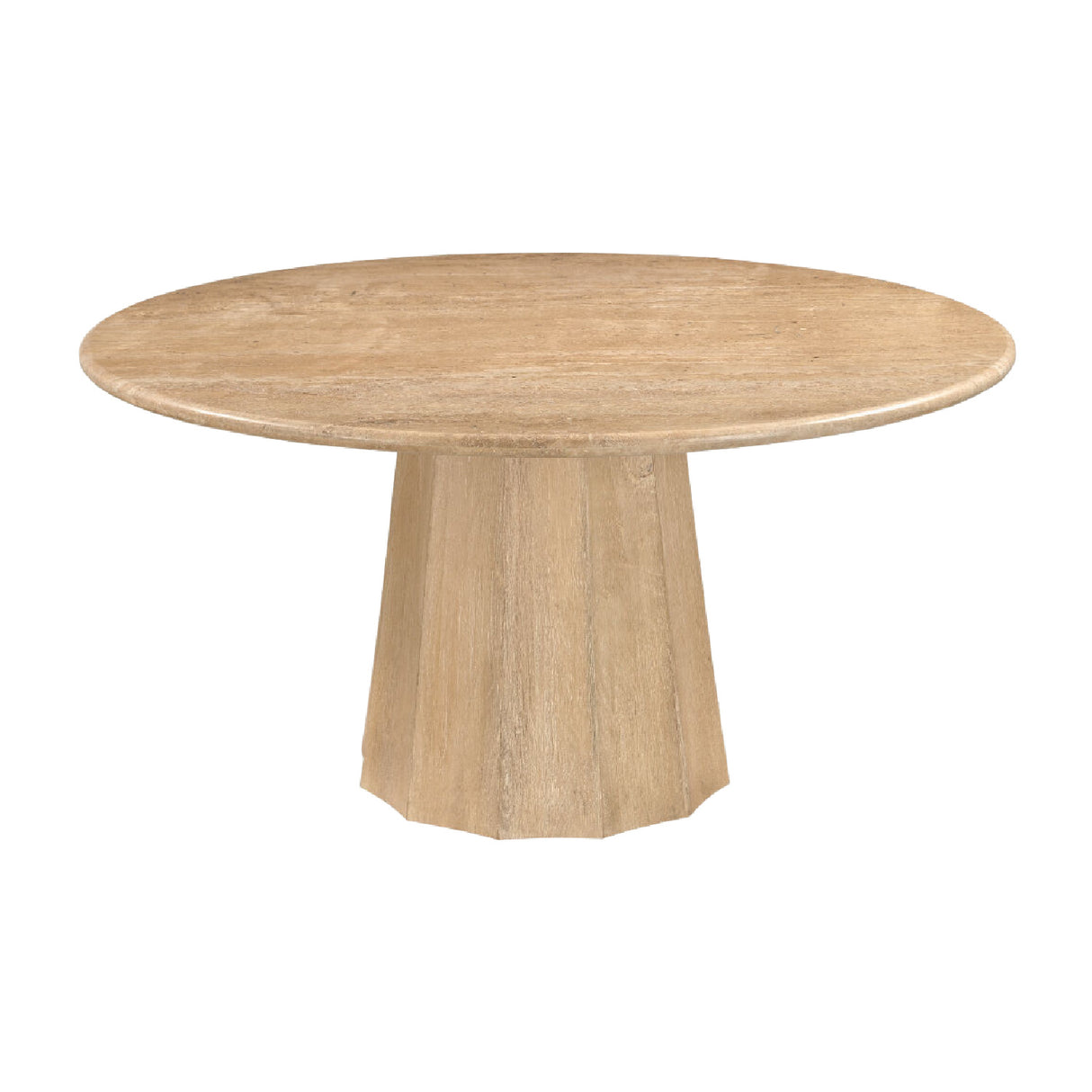   Modern furniture - Round Travertine Dining Table - www.oroa.com | Oroa.com