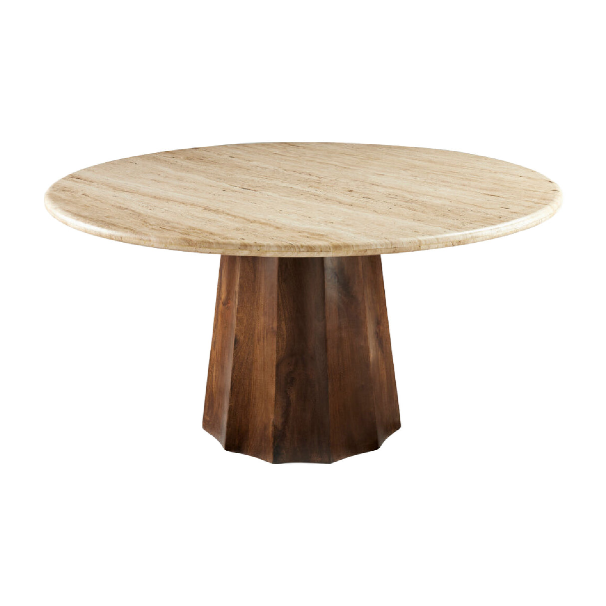   Modern furniture - Round Travertine Dining Table - www.oroa.com | Oroa.com