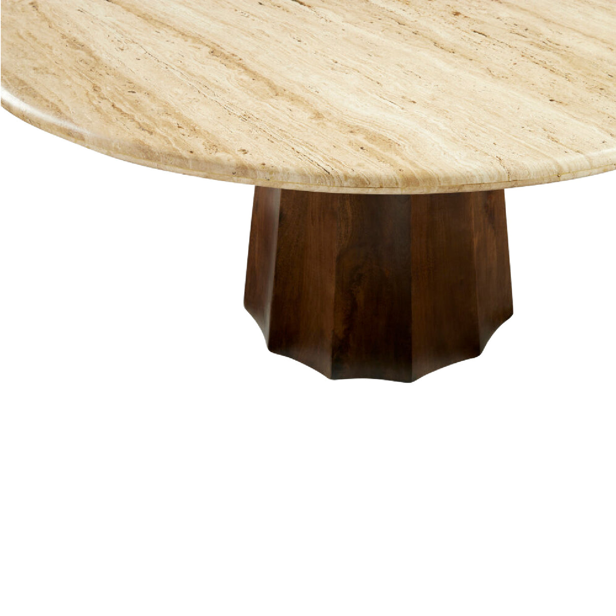   Modern furniture - Round Travertine Dining Table - www.oroa.com | Oroa.com