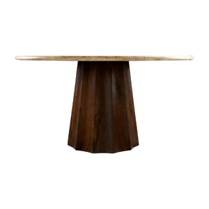   Modern furniture - Round Travertine Dining Table - www.oroa.com | Oroa.com