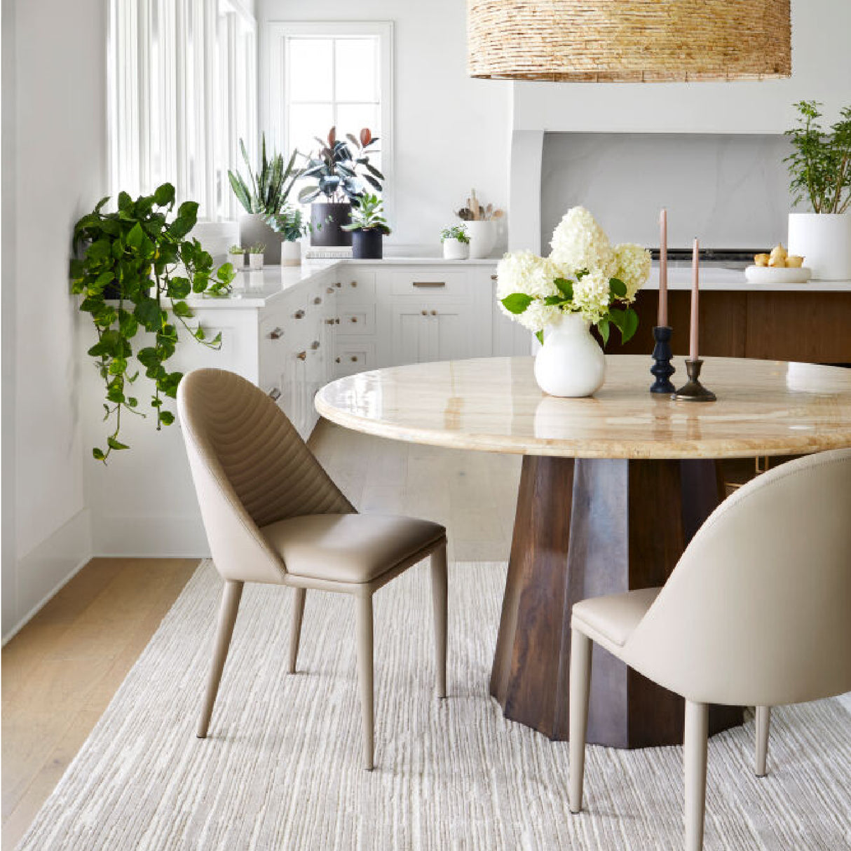   Modern furniture - Round Travertine Dining Table - www.oroa.com | Oroa.com