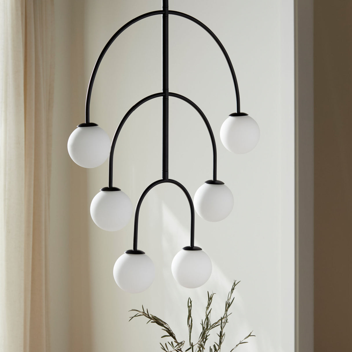  Modern European furniture - Back Arched 6-Light Chandelier - www.oroa.com | Oroa.com