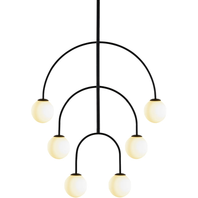 Modern European furniture - Back Arched 6-Light Chandelier - www.oroa.com