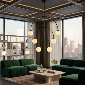   Modern European furniture - Back Arched 6-Light Chandelier - www.oroa.com | Oroa.com