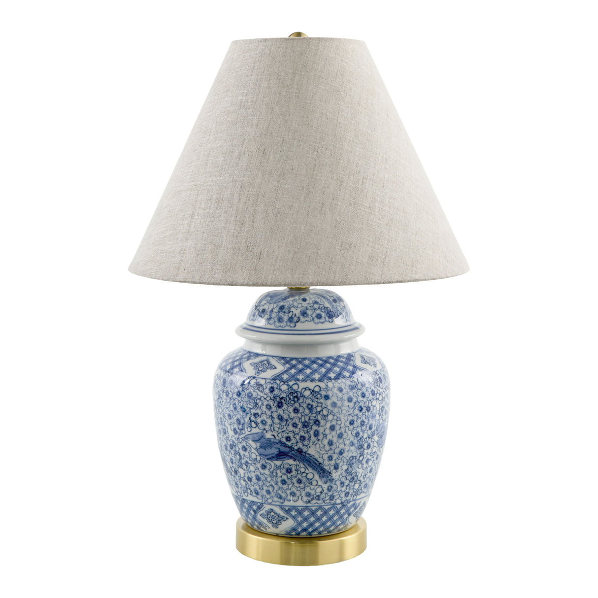   Modern European furniture - Floral Print Ceramic Table Lamp - www.oroa.com | Oroa.com